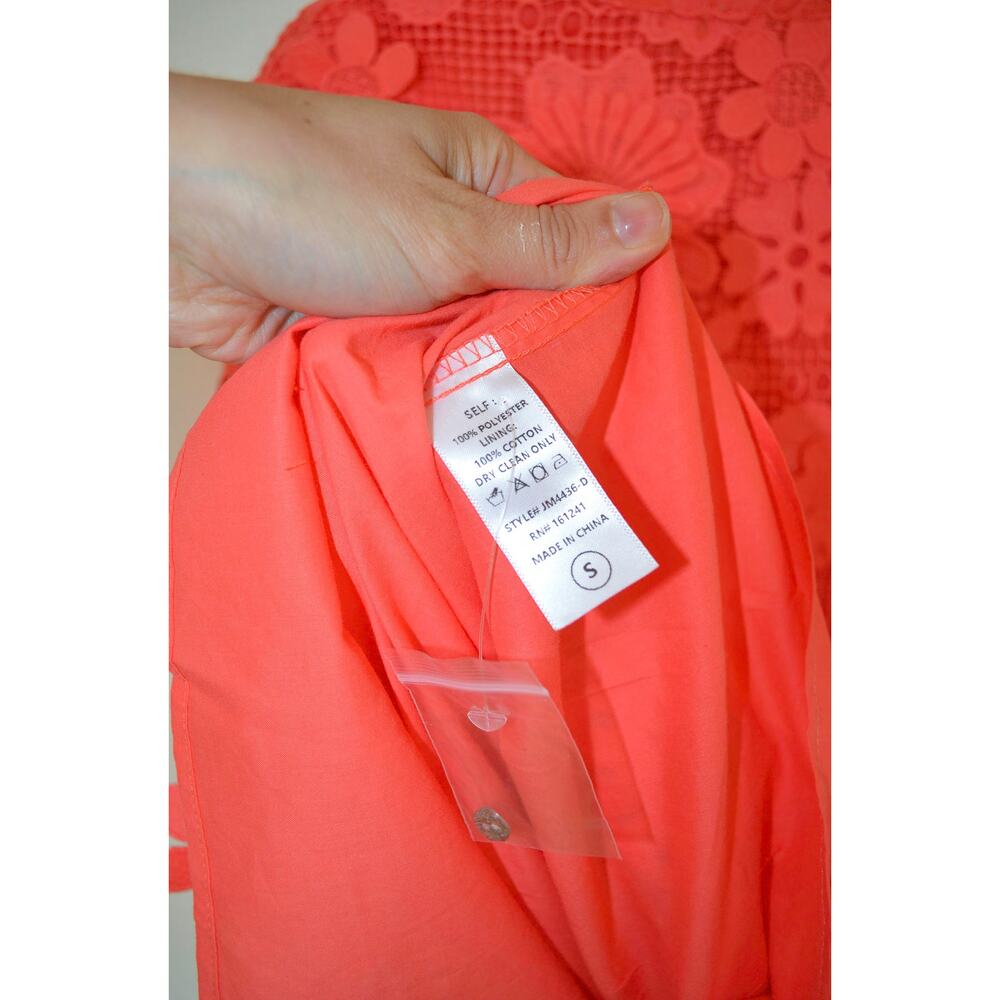 J Marie Seraphina Dress Coral Size Small New With Tag - Picture 4 of 4